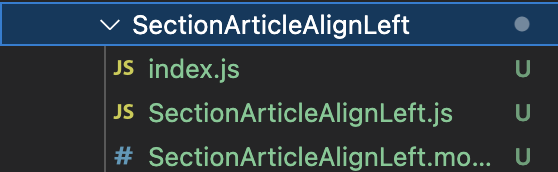 Screenshot depicting new file